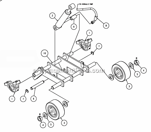 Page Y Diagram and Parts List for MK-4030HY  MK Diamond Concrete Saw